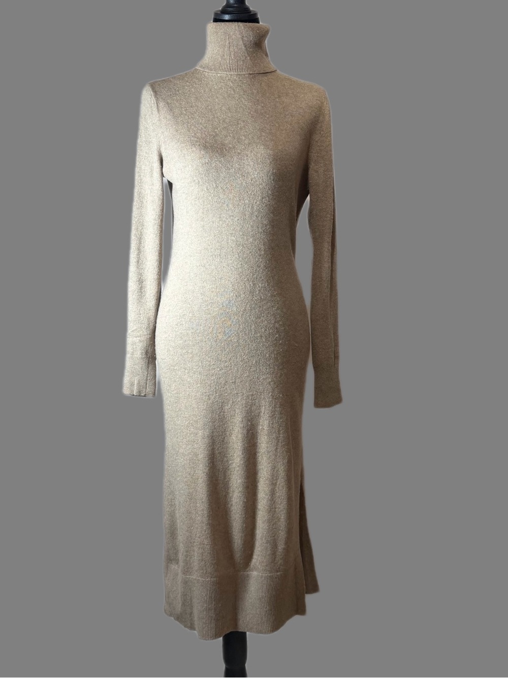 Banana Republic Filpucci Merino Wool Cashmere Turtleneck Midi Dress XS